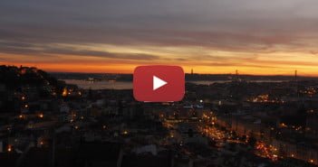 Pôr-do-sol de Inverno em Lisboa