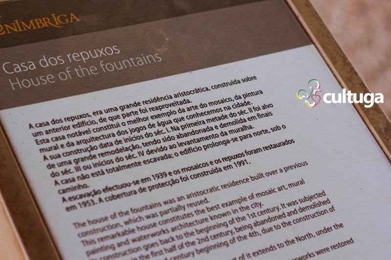 Casa dos Repuxos, nas ruínas romanas de Conímbriga, em Portugal