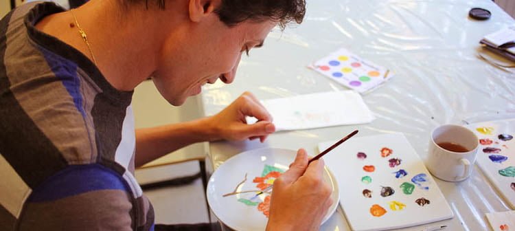 Oficina de pintura Vista Alegre, em Ílhavo - Portugal