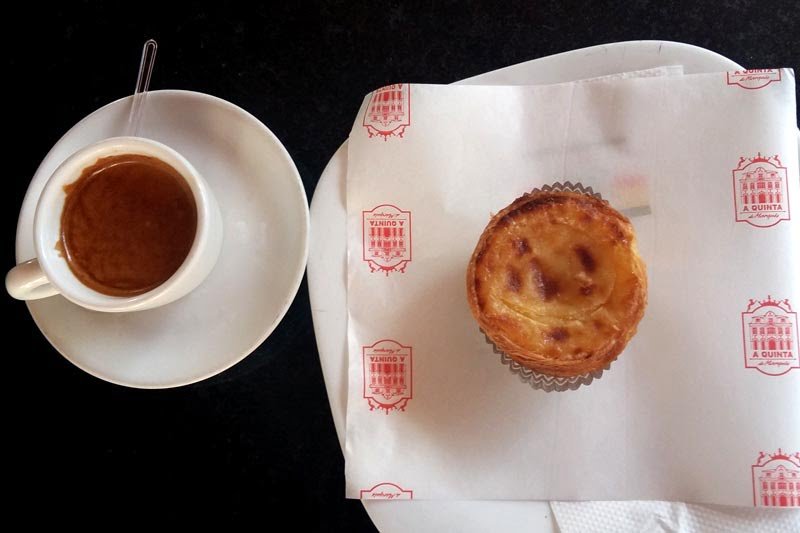 Pastel de nata em São Paulo - A Quinta do Marquês