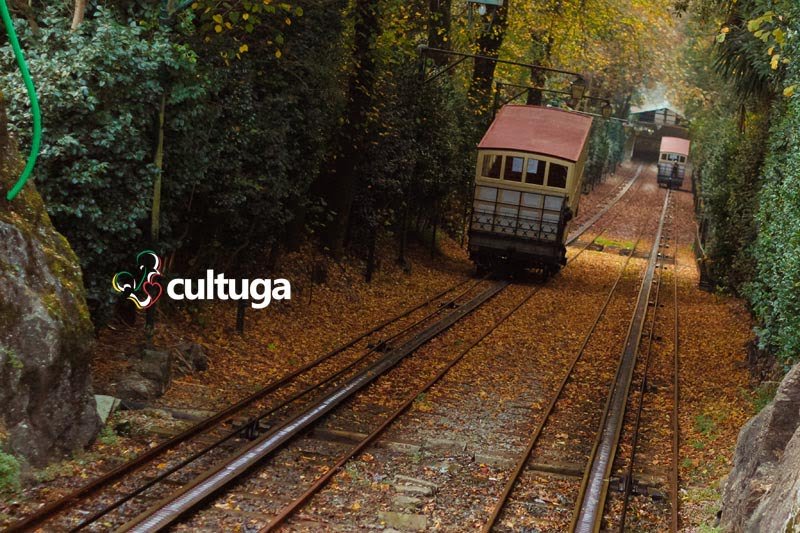 Funicular do Santuário do Bom Jesus do Monte, em Braga - Portugal