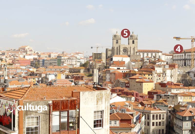 Vista a partir do Miradouro da Vitória no Porto, Portugal