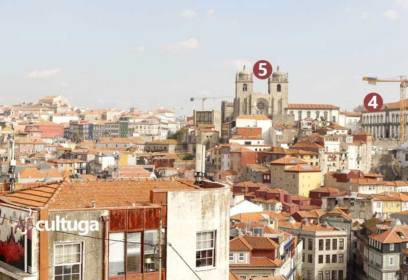 Vista a partir do Miradouro da Vitória no Porto, Portugal