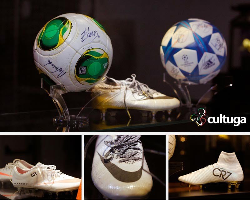 Chuteiras de Cristiano Ronaldo no Museu CR7 - Ilha da Madeira, Portugal