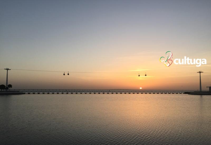 Nascer do sol no Parque das Nações, em Lisboa