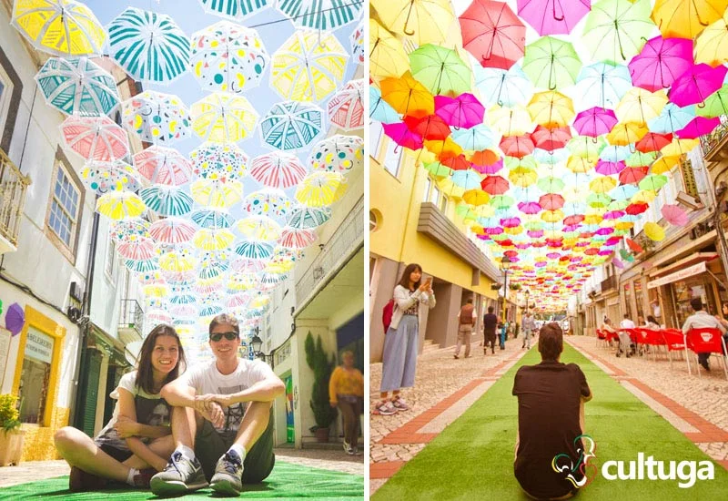 O que fazer em Águeda: roteiro das ruas com sombrinhas coloridas O que fazer em Águeda: roteiro das ruas com sombrinhas coloridas
