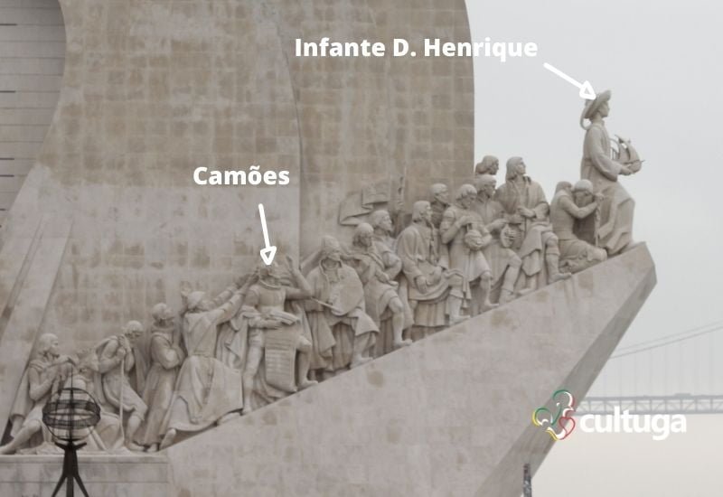 Luís de Camões no Padrão dos Descobrimentos