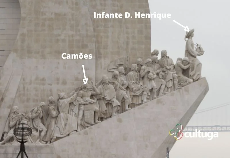 Luís de Camões no Padrão dos Descobrimentos