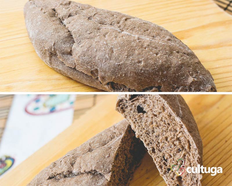 Pão português tradicional: pão de alfarroba