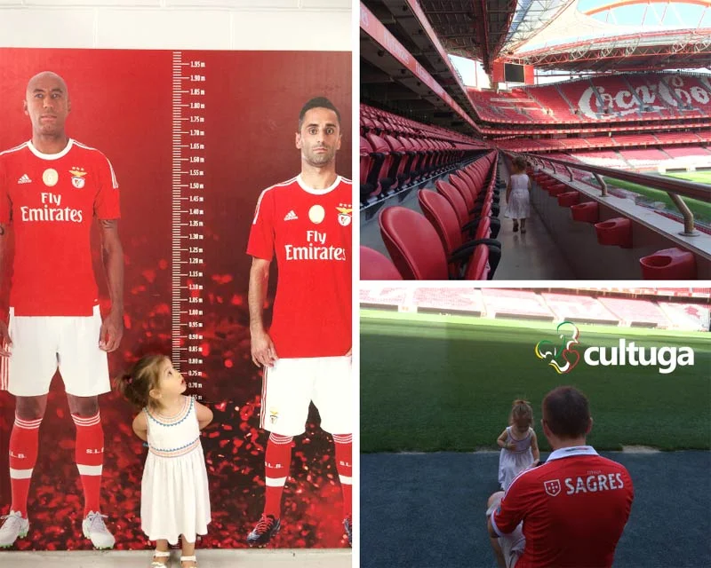 Lisboa com crianças: Estádio do Benfica Lisboa com crianças: Estádio do Benfica