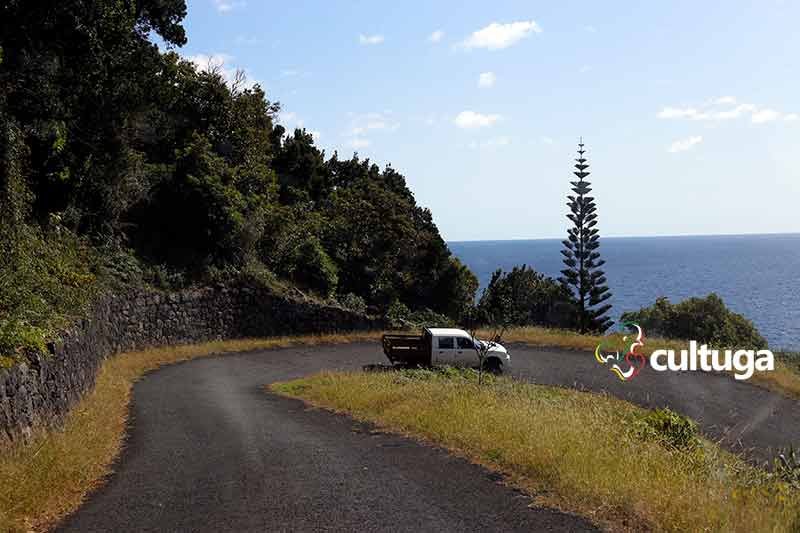 estrada fajã dos vimes, ilha de São Jorge, nos açores