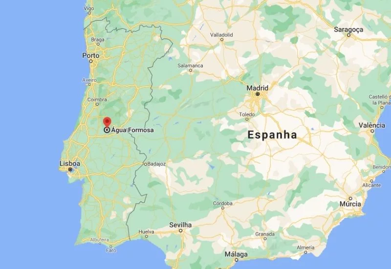 Mapa Água Formosa Portugal Mapa Água Formosa Portugal