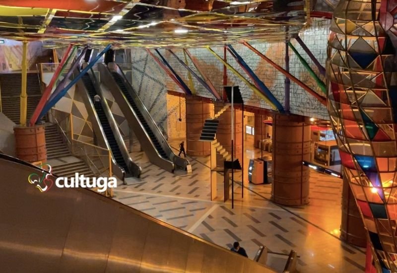 estações mais bonitas lisboa portugal: metro olaias