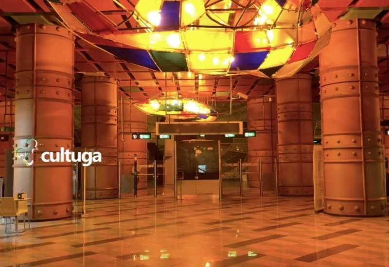 estações mais bonitas lisboa portugal: metro olaias