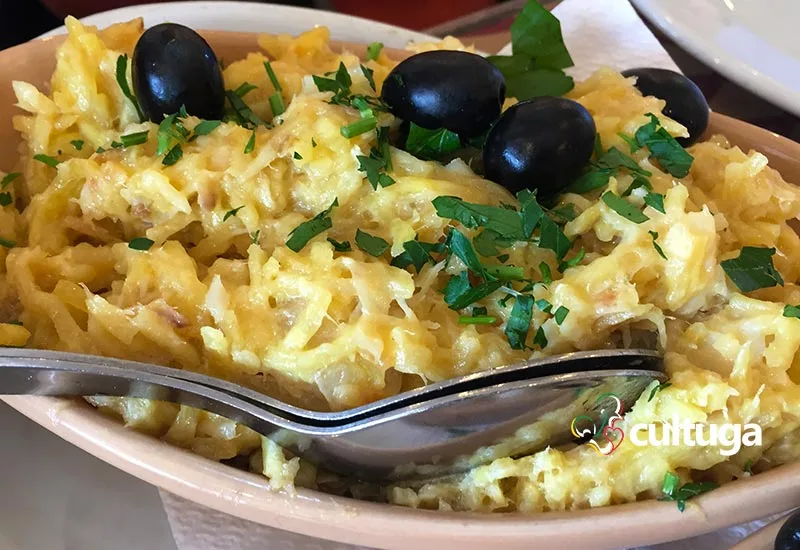 Pratos de bacalhau: Bacalhau à Brás